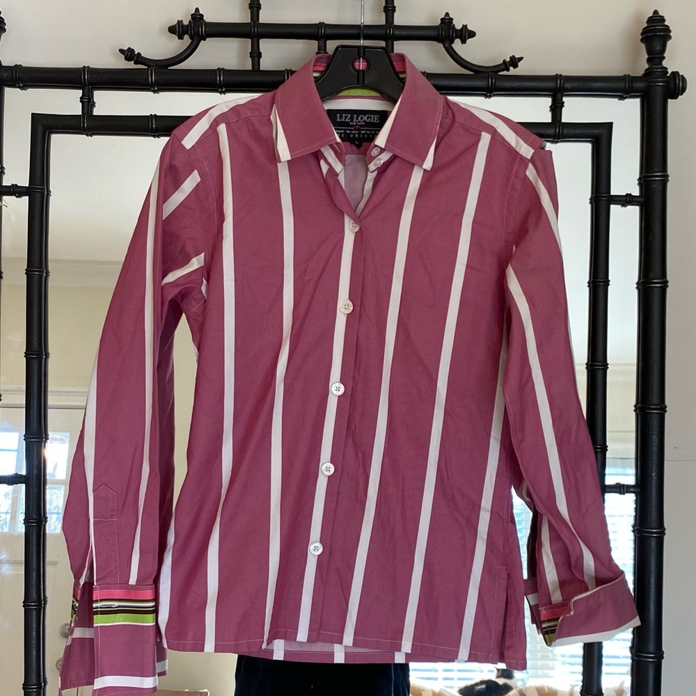 Liz Logie Cotton Embellished Oxford